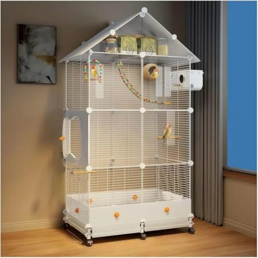 60in Large Flight Bird cage with Wheels