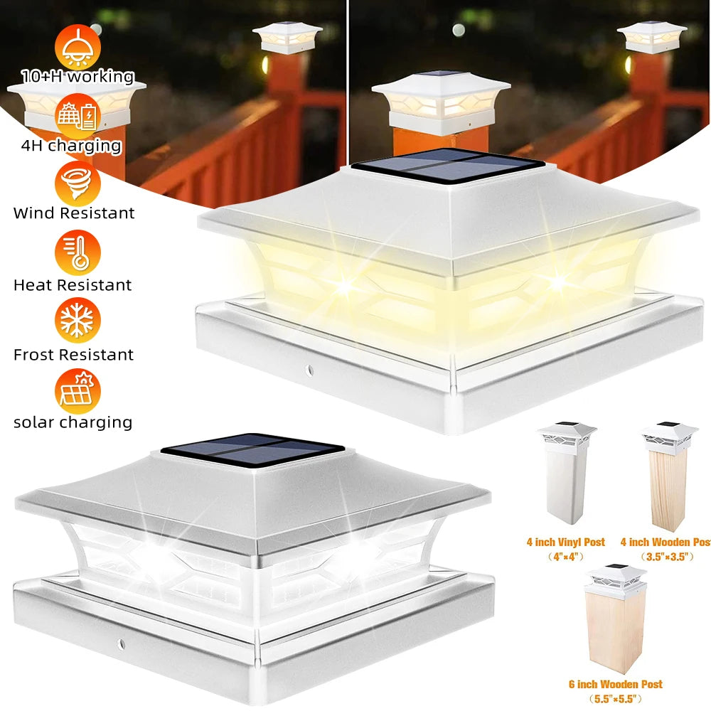 Solar Post Cap Light
