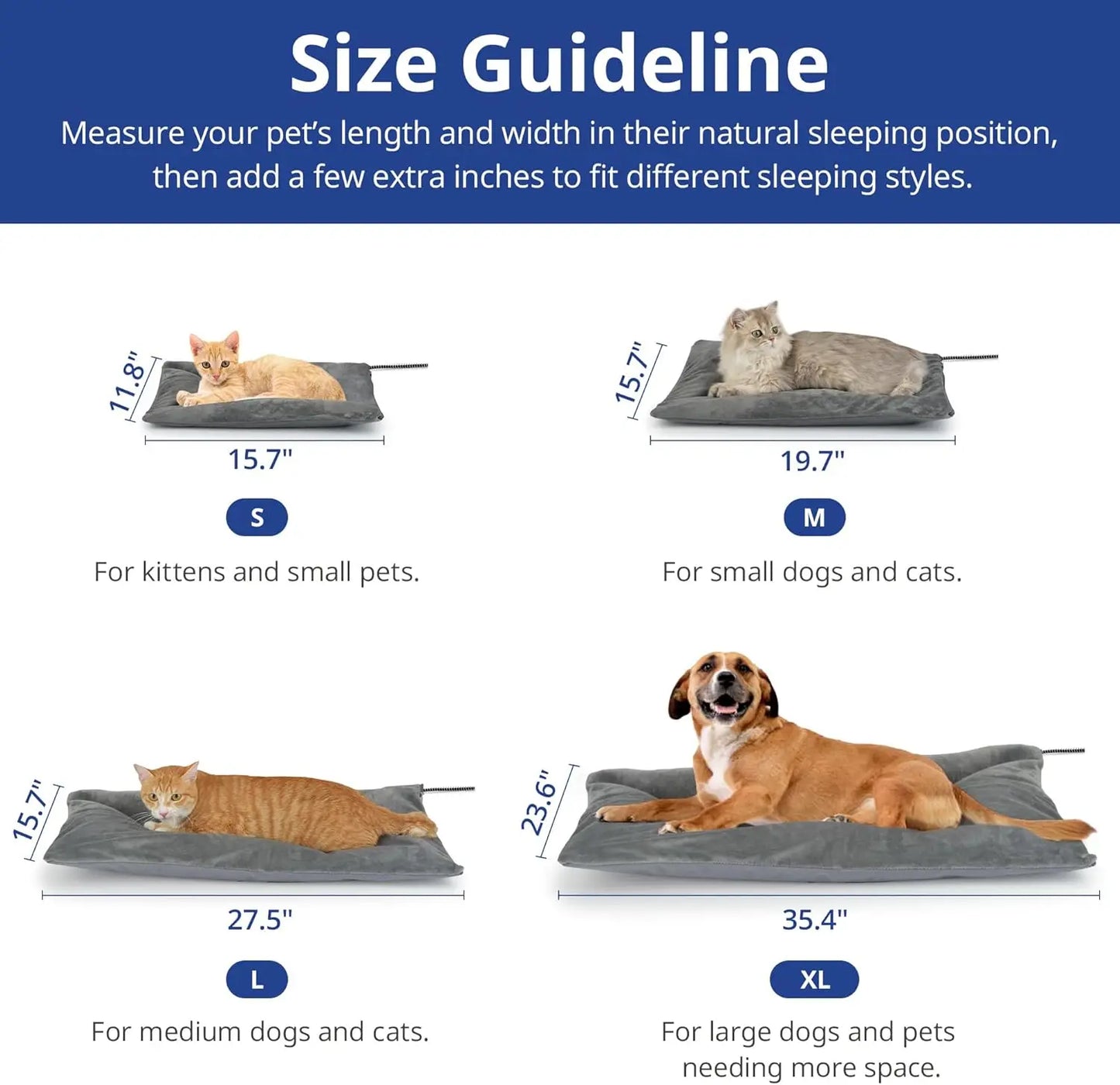 Outdoor  Pet Heating Pad with Steel-Wrapped Cord