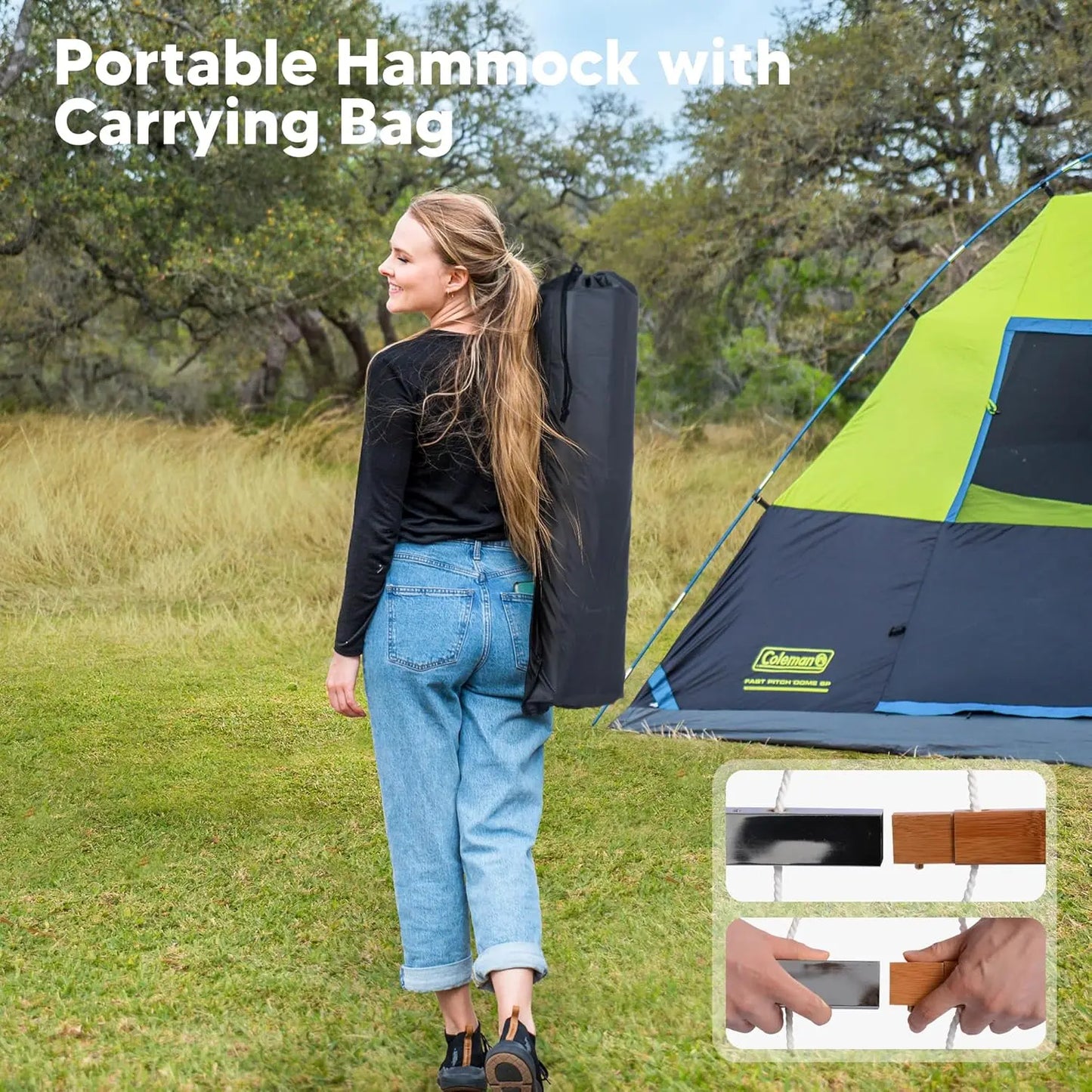 Hammocks 14 FT Quick Dry Double Size with Spreader Bar