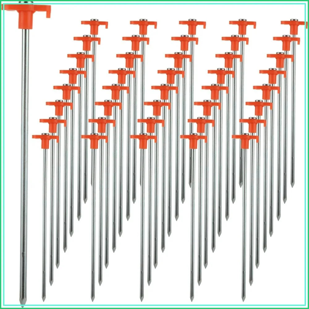 40PCS 10 Inch Heavy Duty Tent Stakes