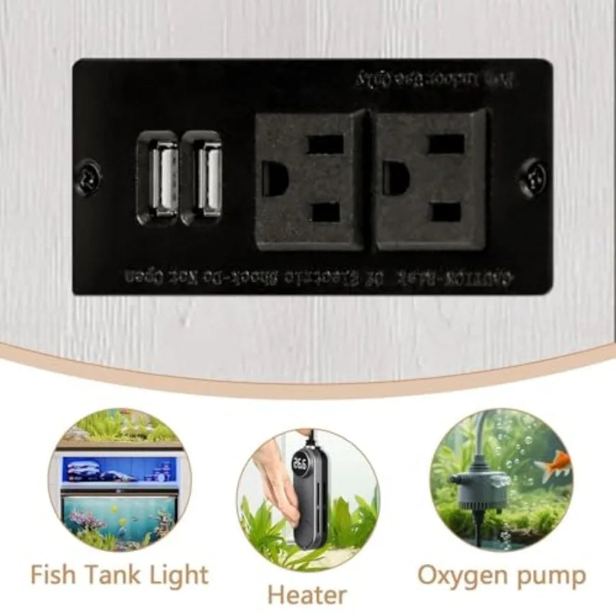 55-75 Gallon Aquarium Stand with Power Outlet