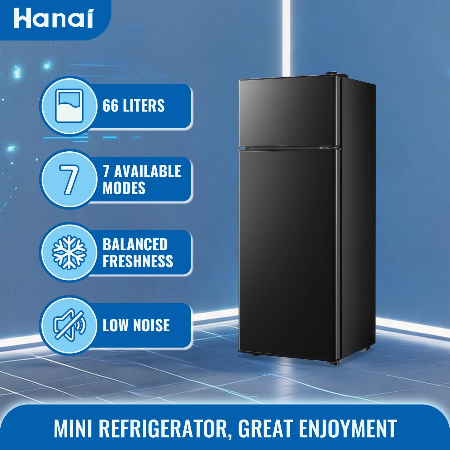 Mini Refrigerator with Top Freezer