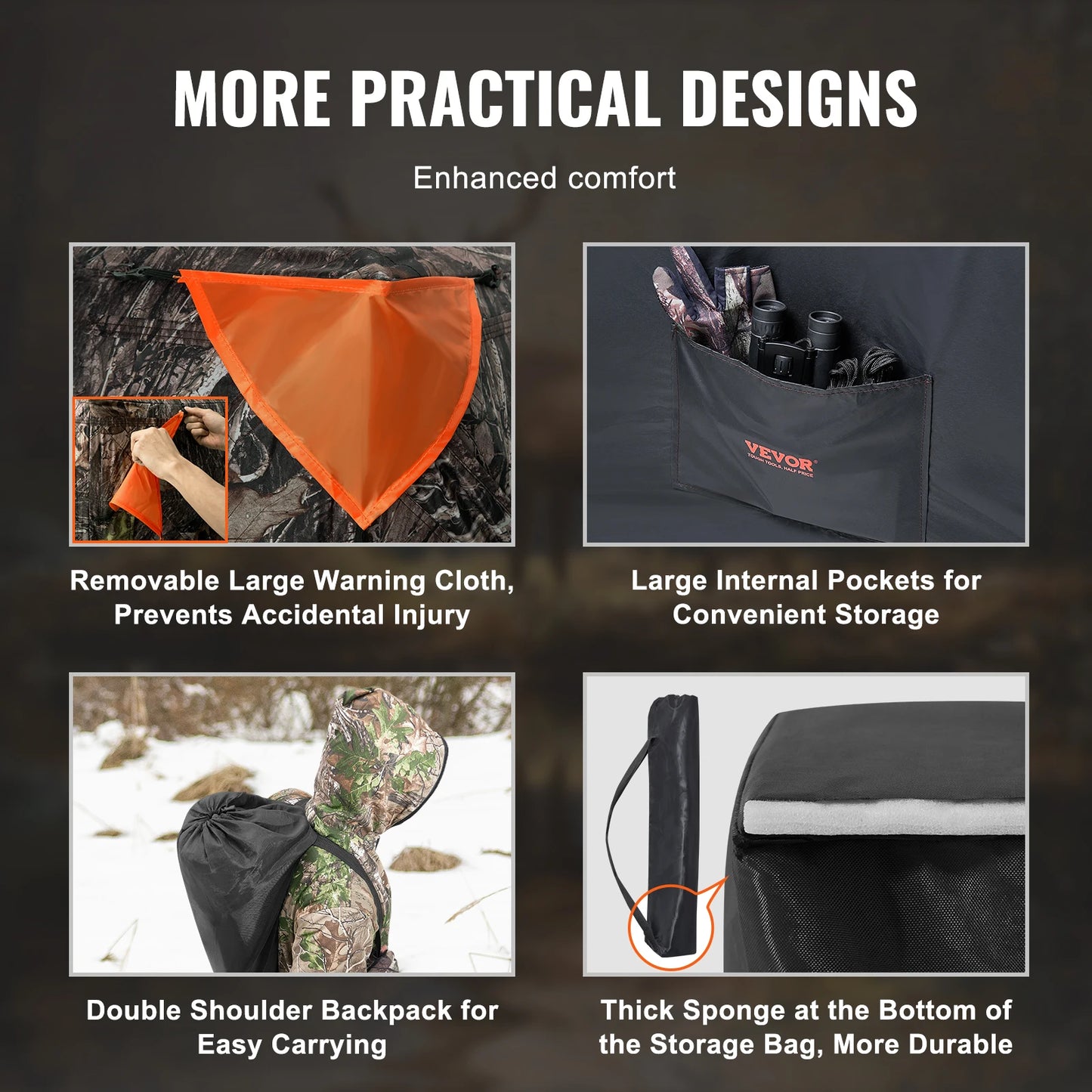 Hunting Blind, 270° See Through , 2-3 Person