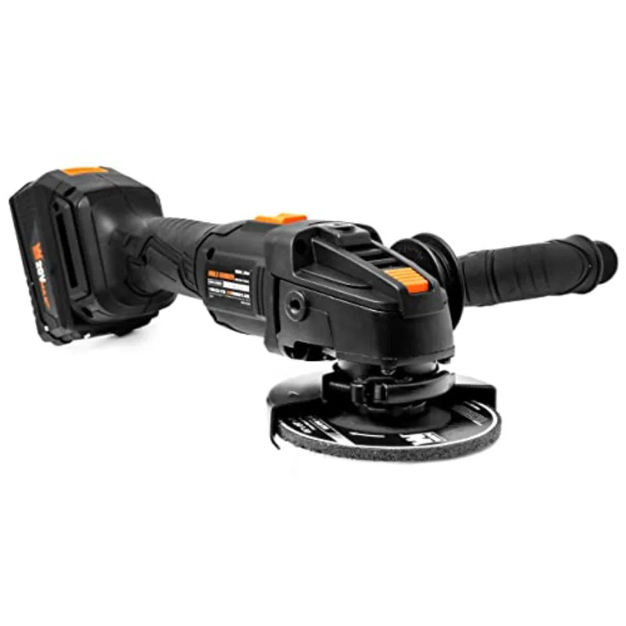 Cordless Angle Grinder with Battery and Charger