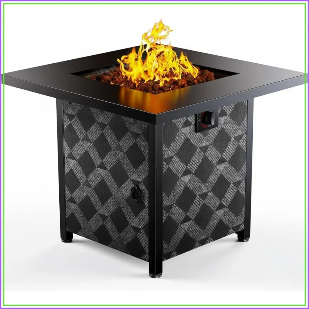 32 Inch Propane Fire Pit Table, 50000 BTU