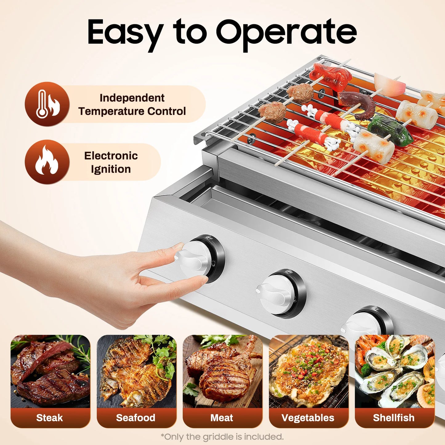 4 Burners Propane Grill