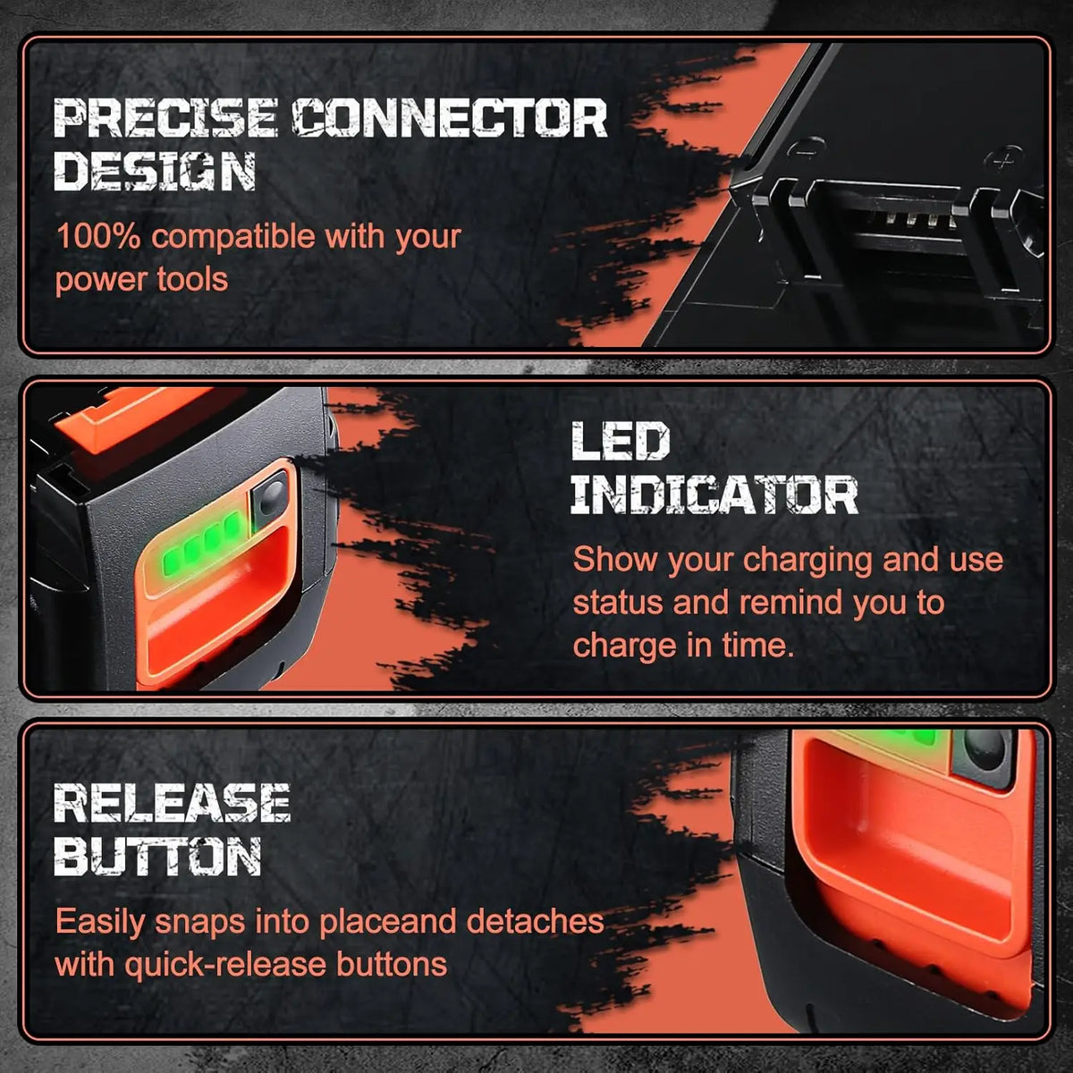 Lithium Battery Replace for Black and Decker LBX204 LCS1240