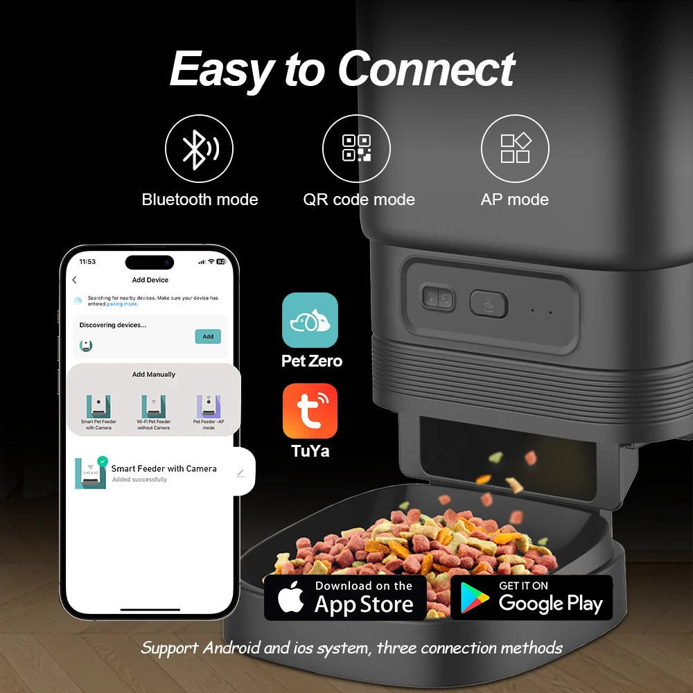 Automatic Cat Feeder With HD Camera