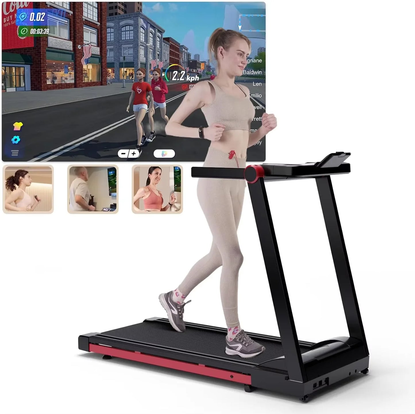 Foldable Treadmill  Adjustable