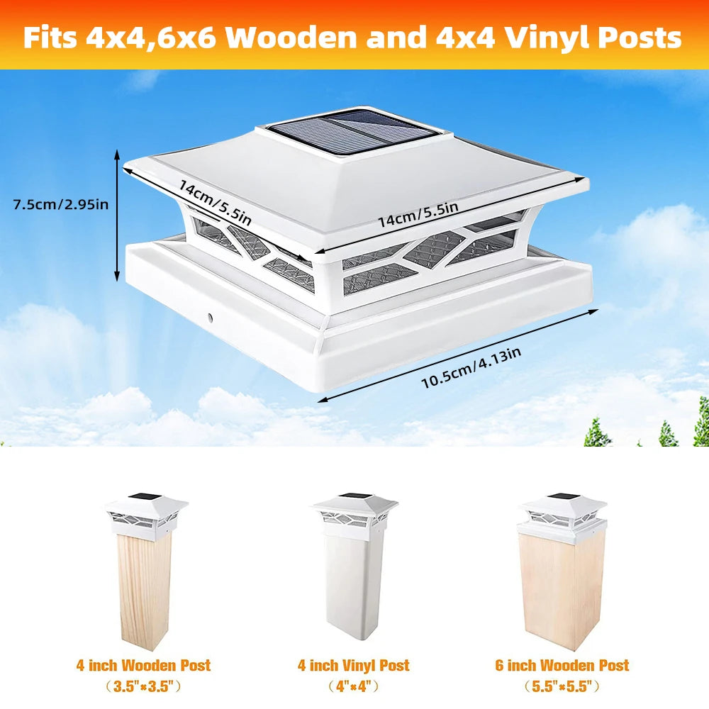 Solar Post Cap Light