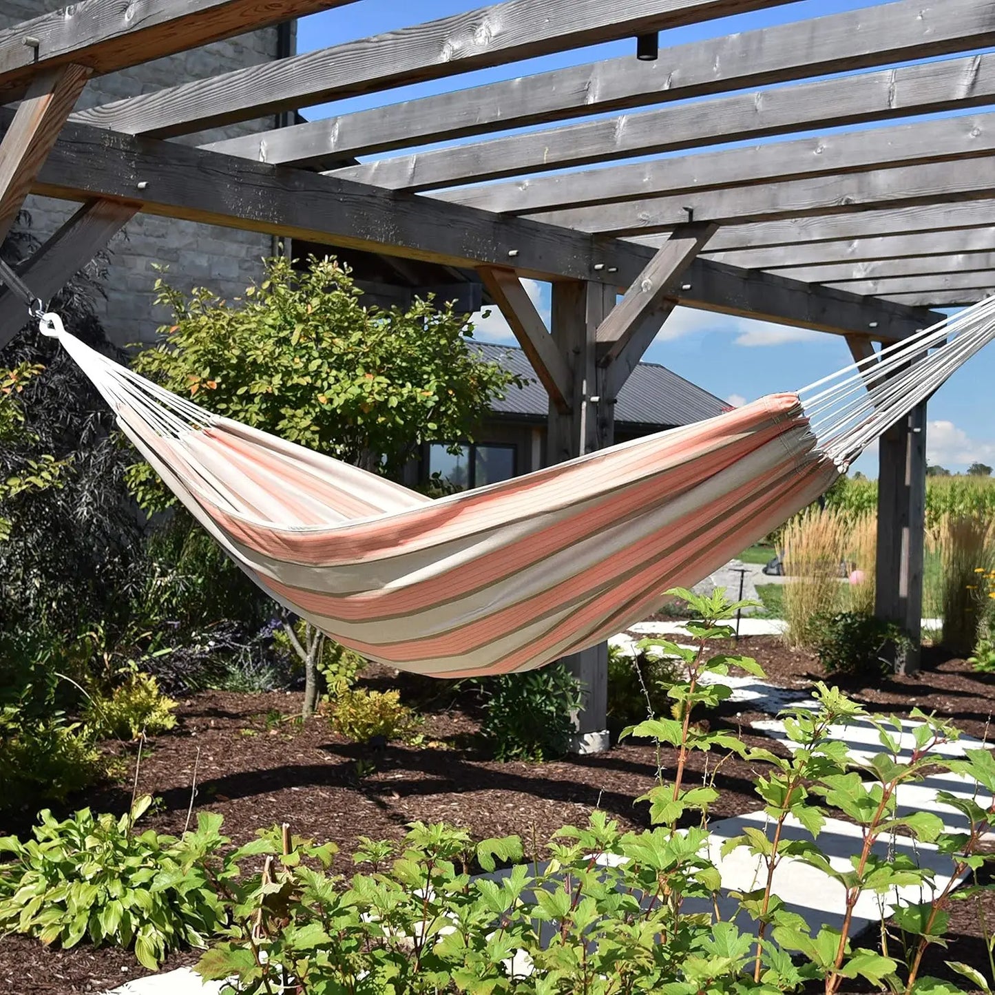 Weather-Resistant Double Brazilian Hammock