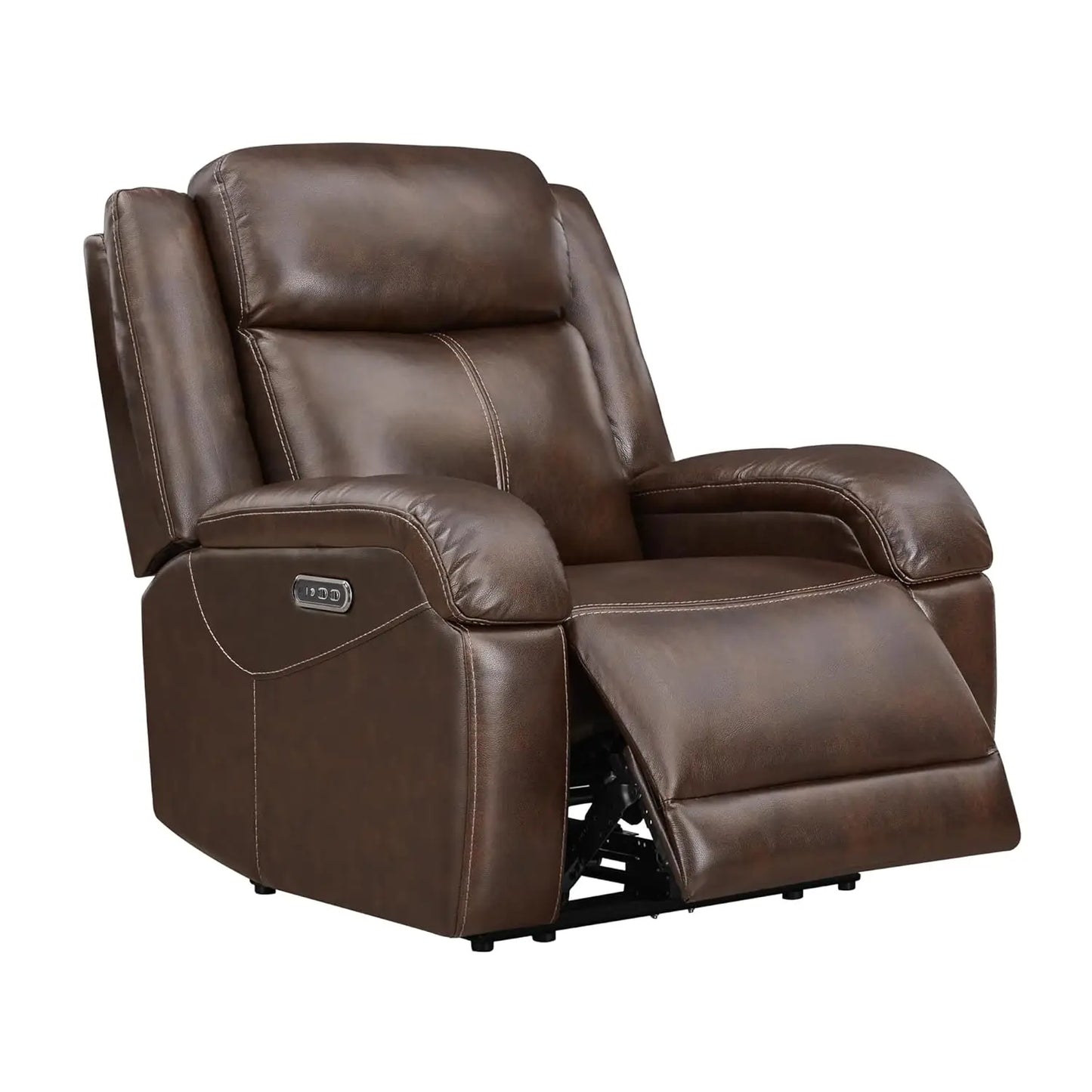 Leather Power Recliner Chair Wall Hugger