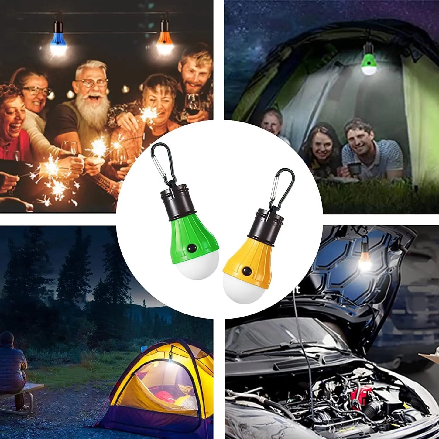 LED Camping Lantern with Clip Hook