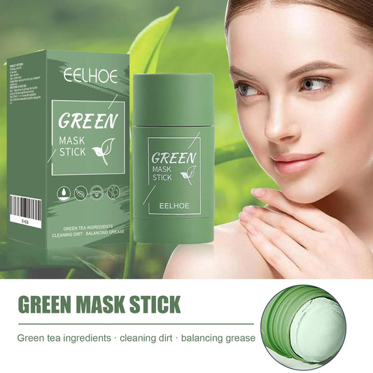 3-4PCS Green Tea Solid Face Mask Stick