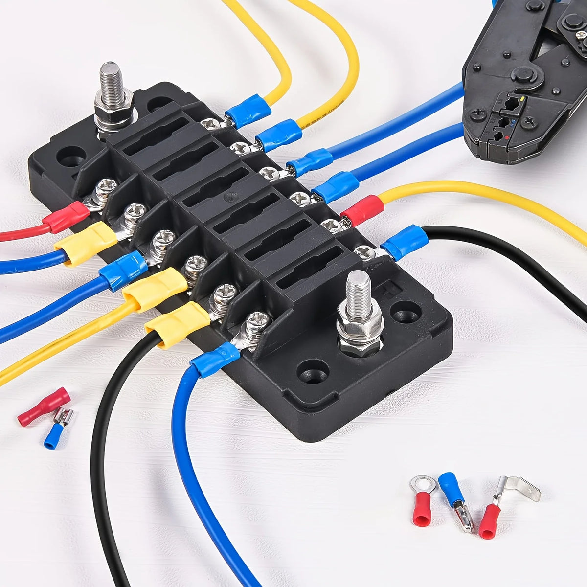 Crimp-on Terminals and Tool