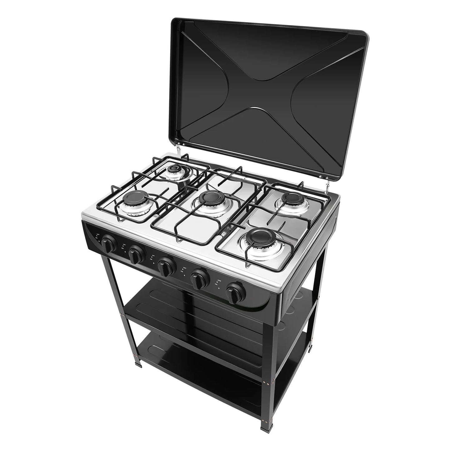 Natural Gas Stove with 5 Burners