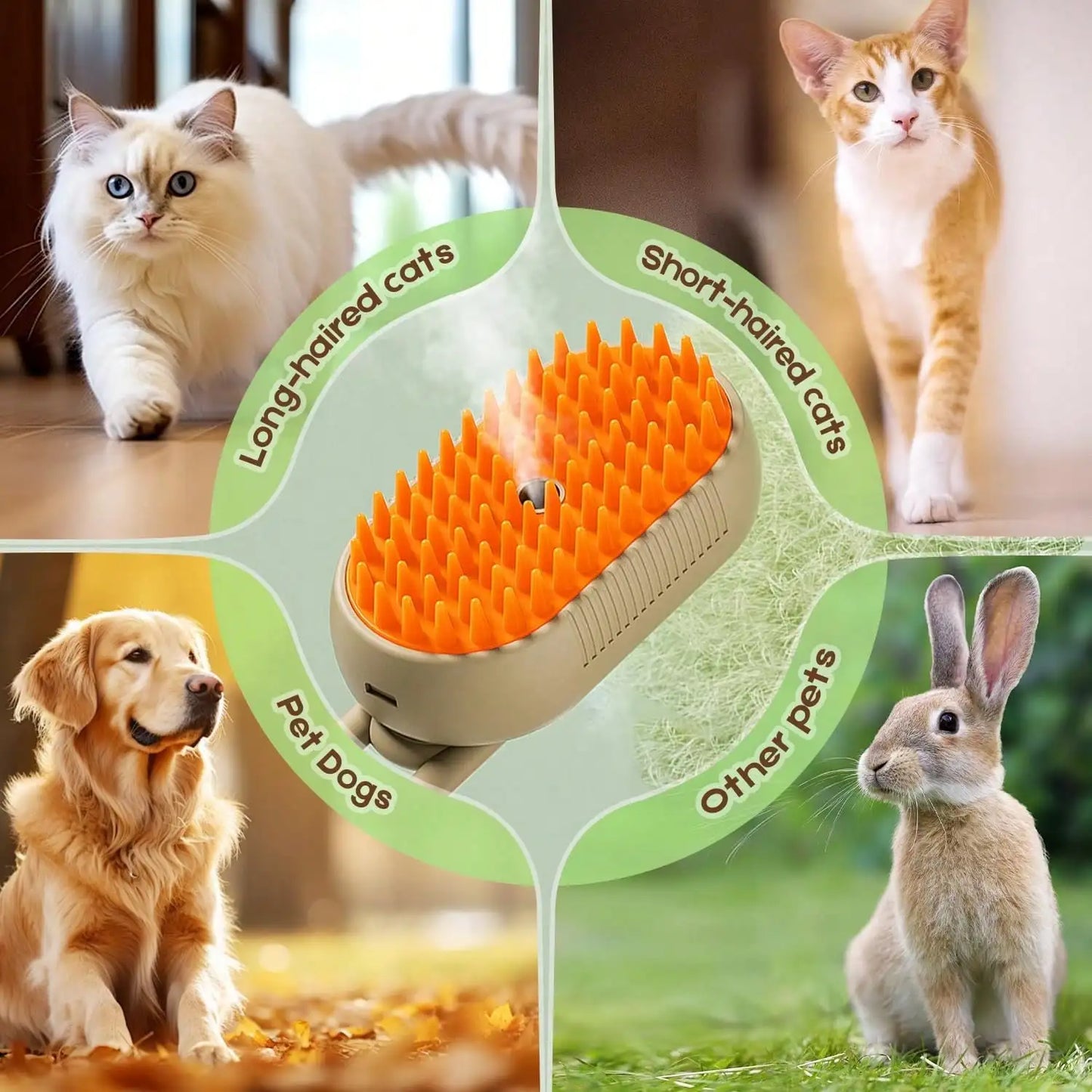 Steam Brush For Pets