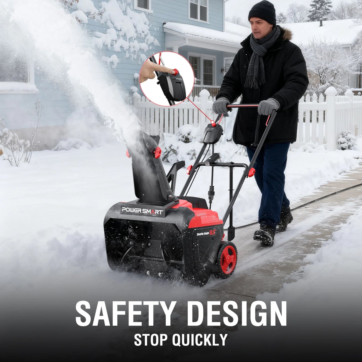 15A Electric Snow Thrower, 21"