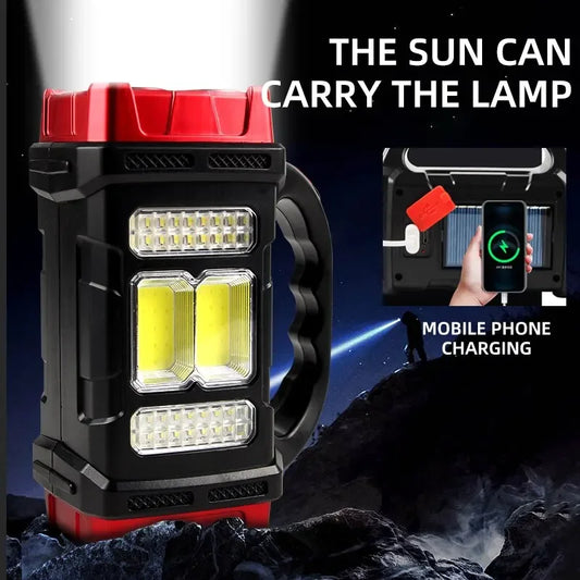 Solar Powered Rechargeable Camping Light