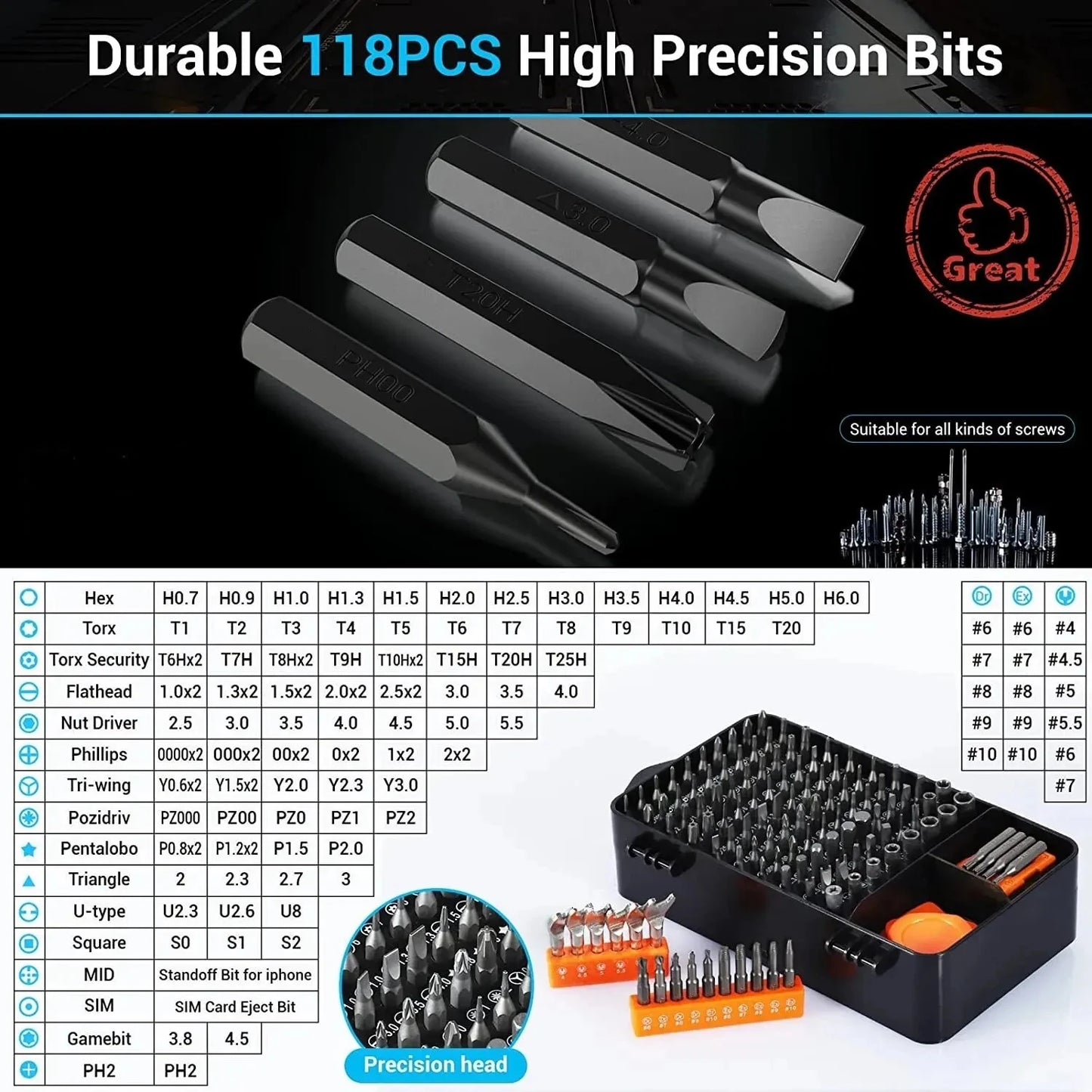 Magnetic Precision Screwdriver Set
