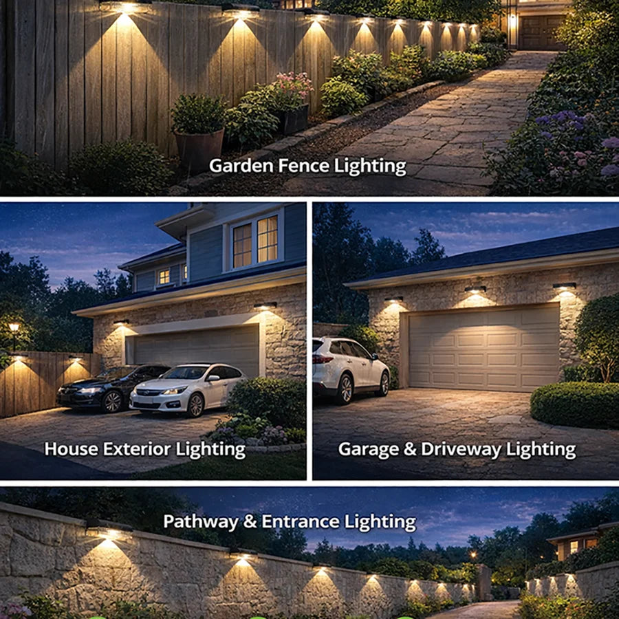Outdoor Solar Fence Lights