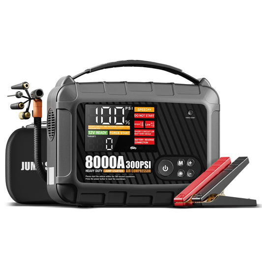 8000A Car Jump Starter With Air Pump