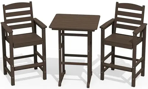 Adirondack Chairs and Bar Table Set
