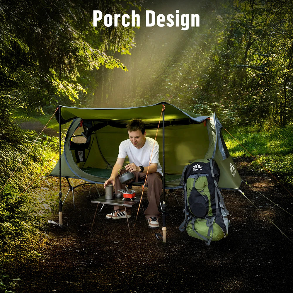 Pop-up Camping Tent for Camping Cot (Excluded)