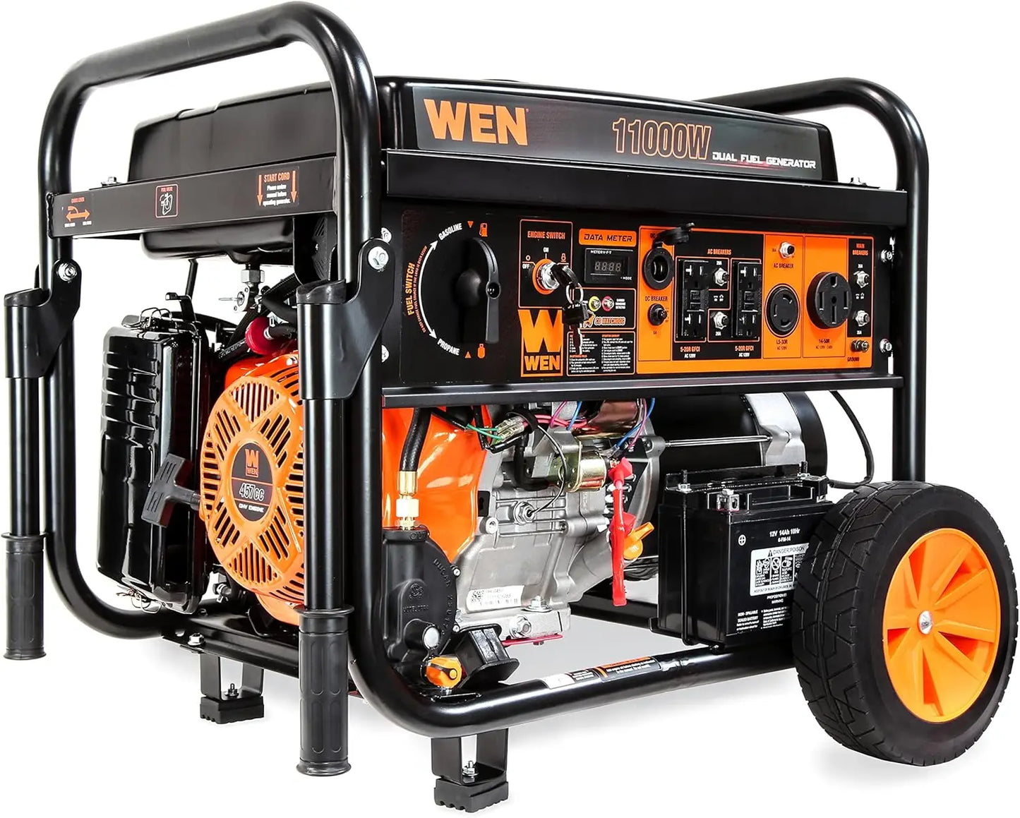 11000-Watt Backup Generator with Wheel Kit