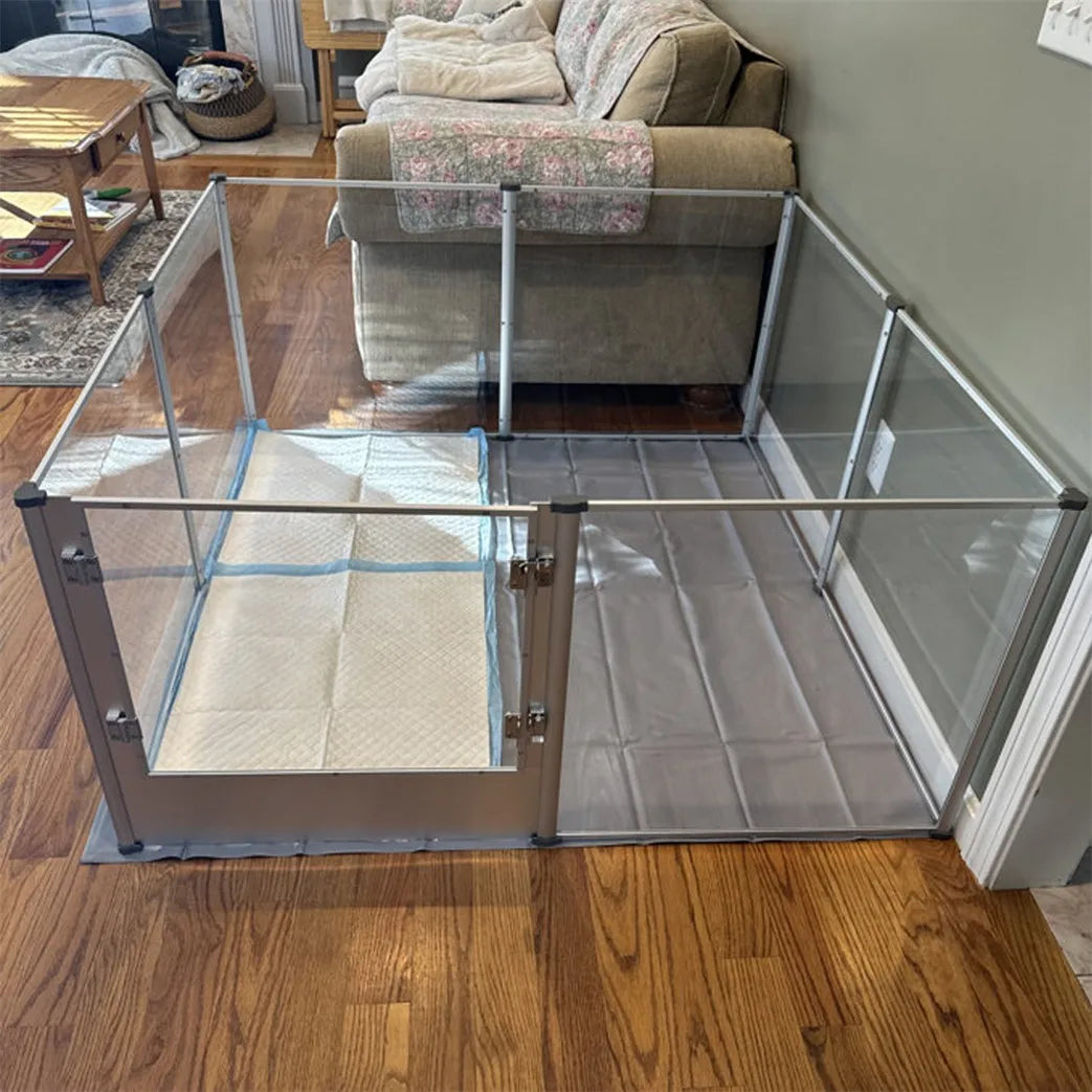 1Pc Large Acrylic Dog Playpen