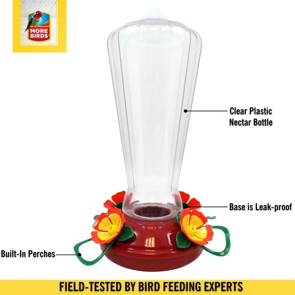 Clear Plastic Hummingbird Feeder