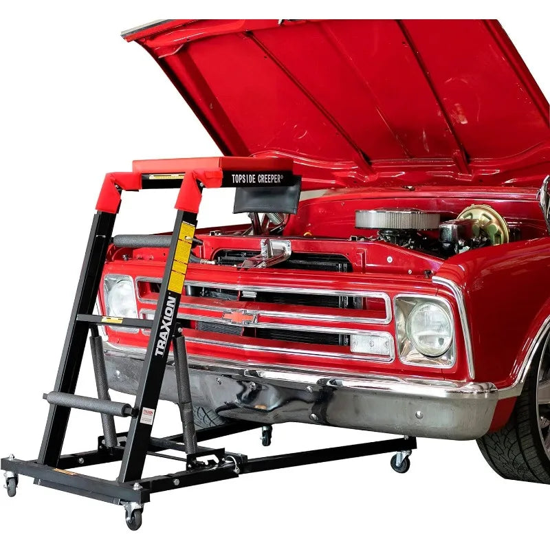 Foldable Topside Automotive Engine Creeper