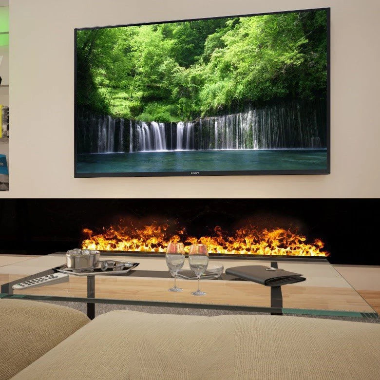Smart Water Vapor Fireplace, 3D Flame Effect