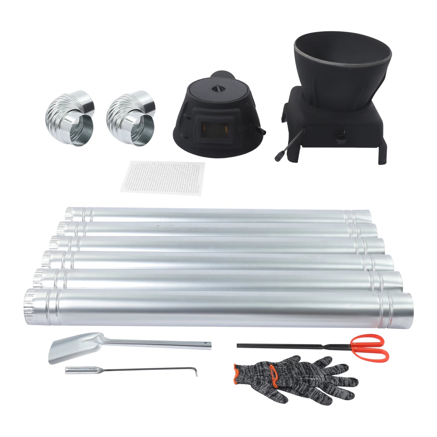 Wood Burning Cast Iron Heater & BBQ Grill