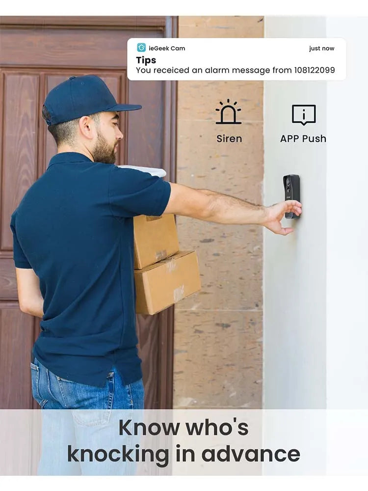 5MP wireless doorbell camera