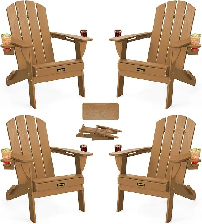 Folding Adirondack Chair Set of 4