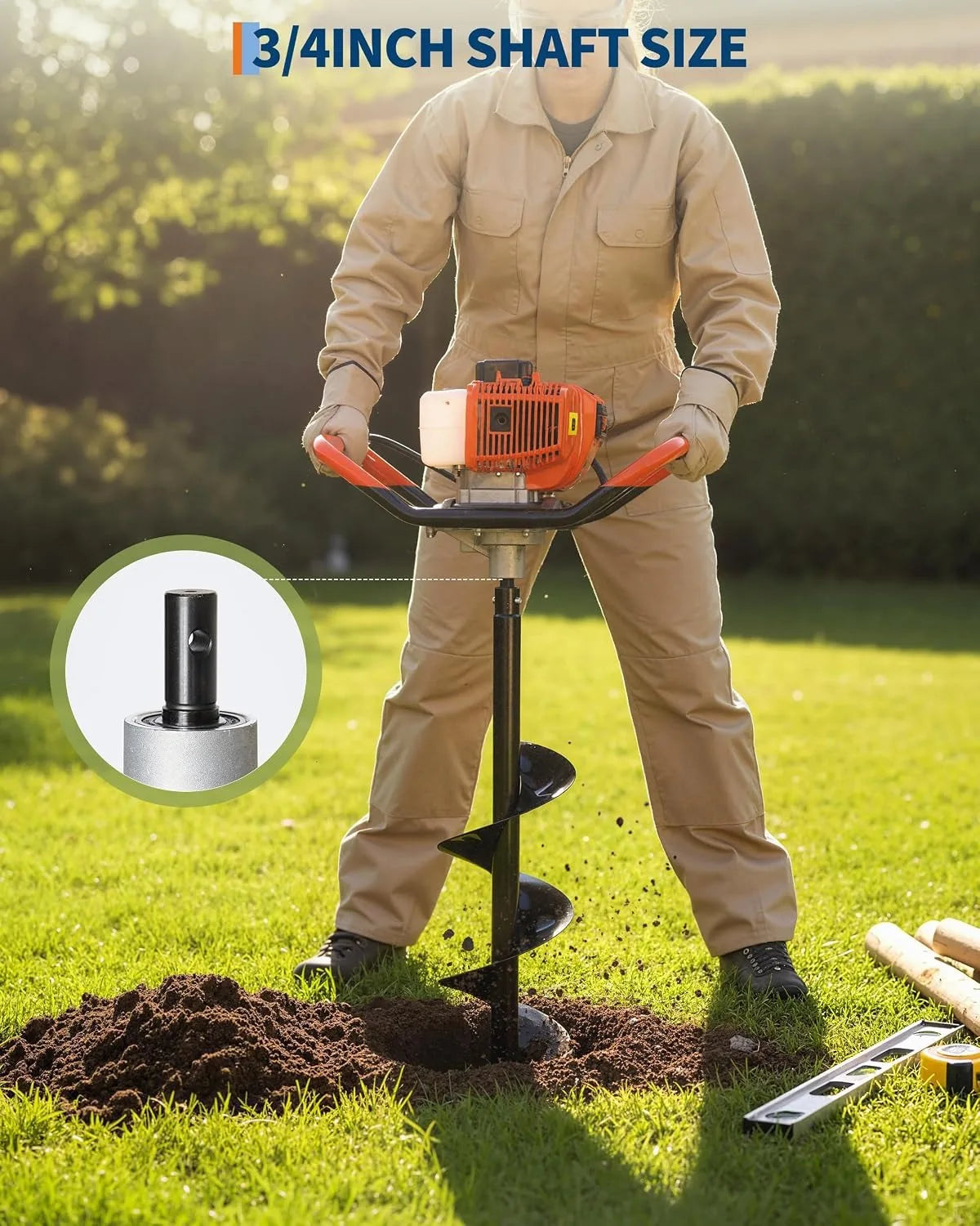43cc Gas Powered Post Hole Digger