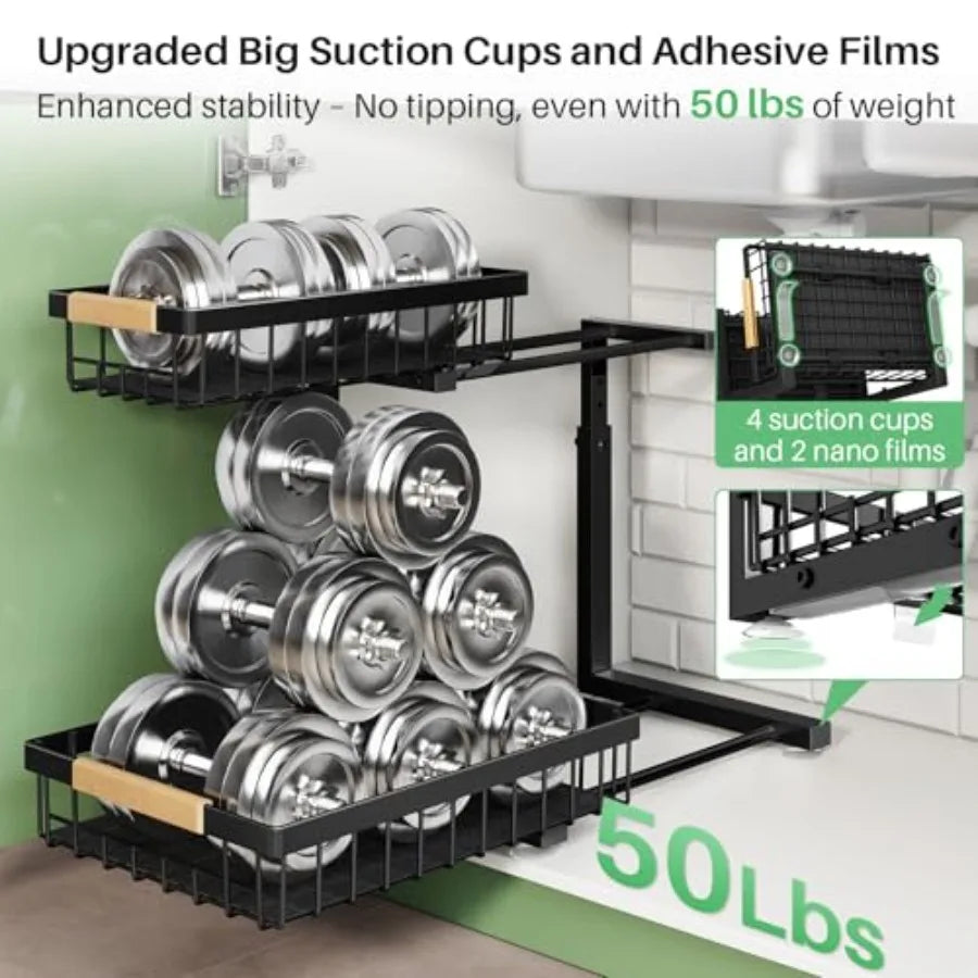 2 Tier Under the Sink Storage