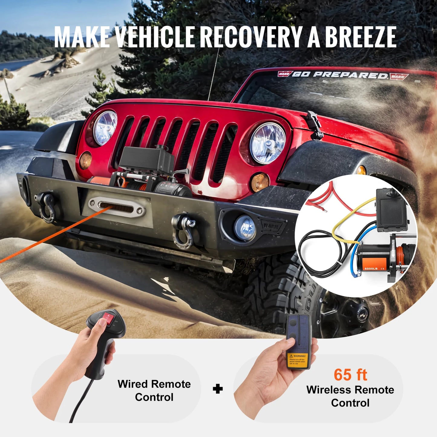 6000lbs Electric Winch