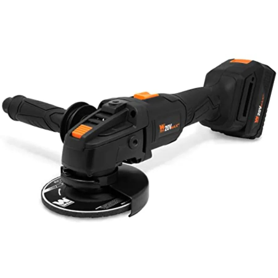 Cordless Angle Grinder with Battery and Charger