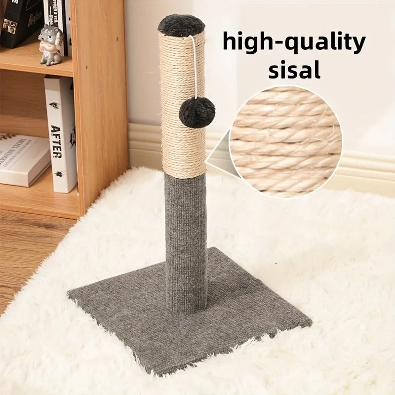 Gray Natural Sisal Cat Scratching Post