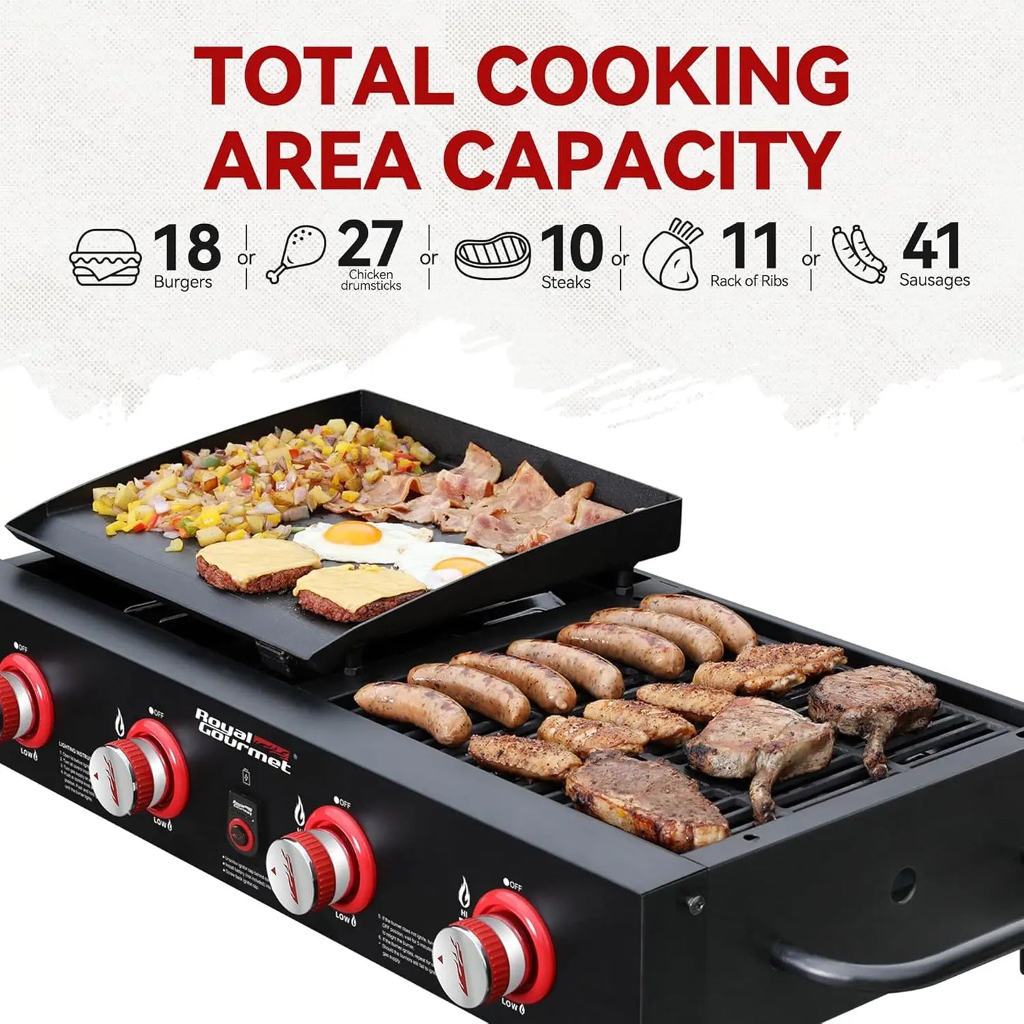 4 - Burner Tailgater Grill and Griddle
