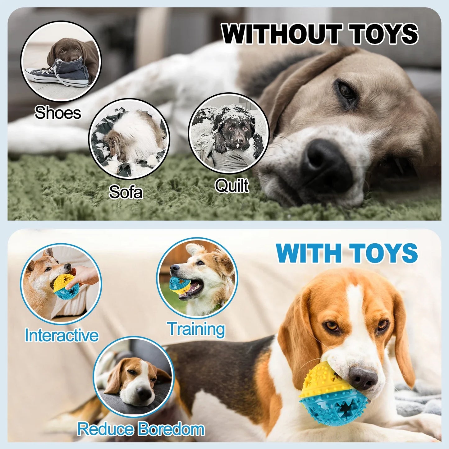 Dog Leaking Food Chew Toys