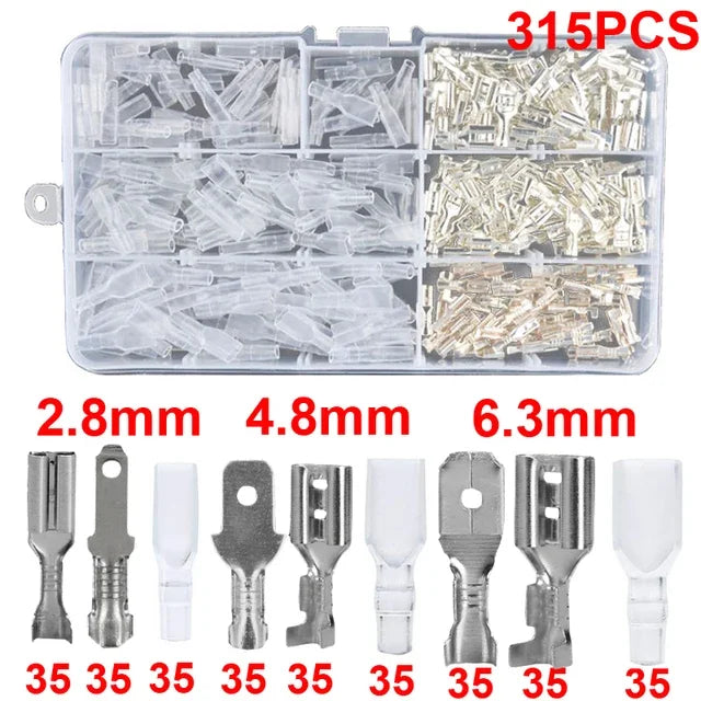 Assorted Electrical Wire Terminals and Crimp tool