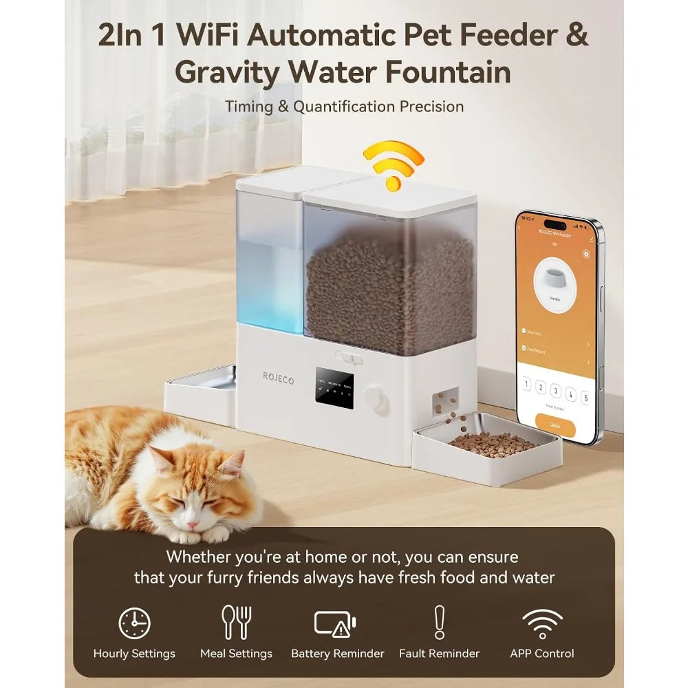 WiFi Automatic Cat Feeder & Water Dispenser