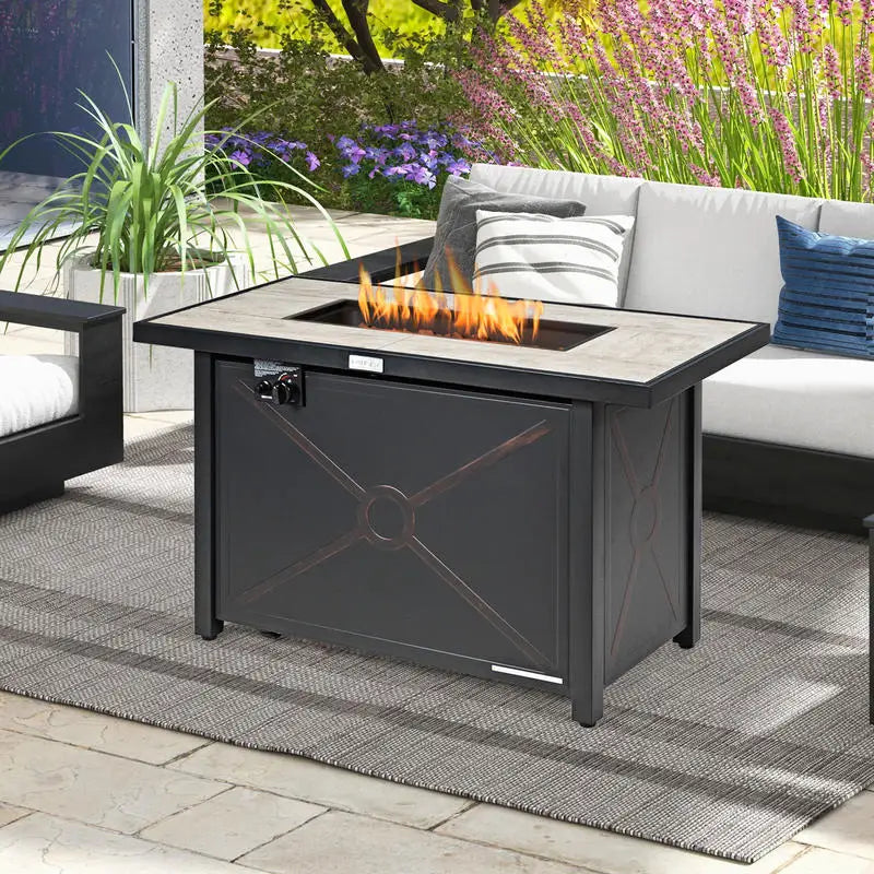 42 Inch 60000 BTU Propane Fire Pit Table