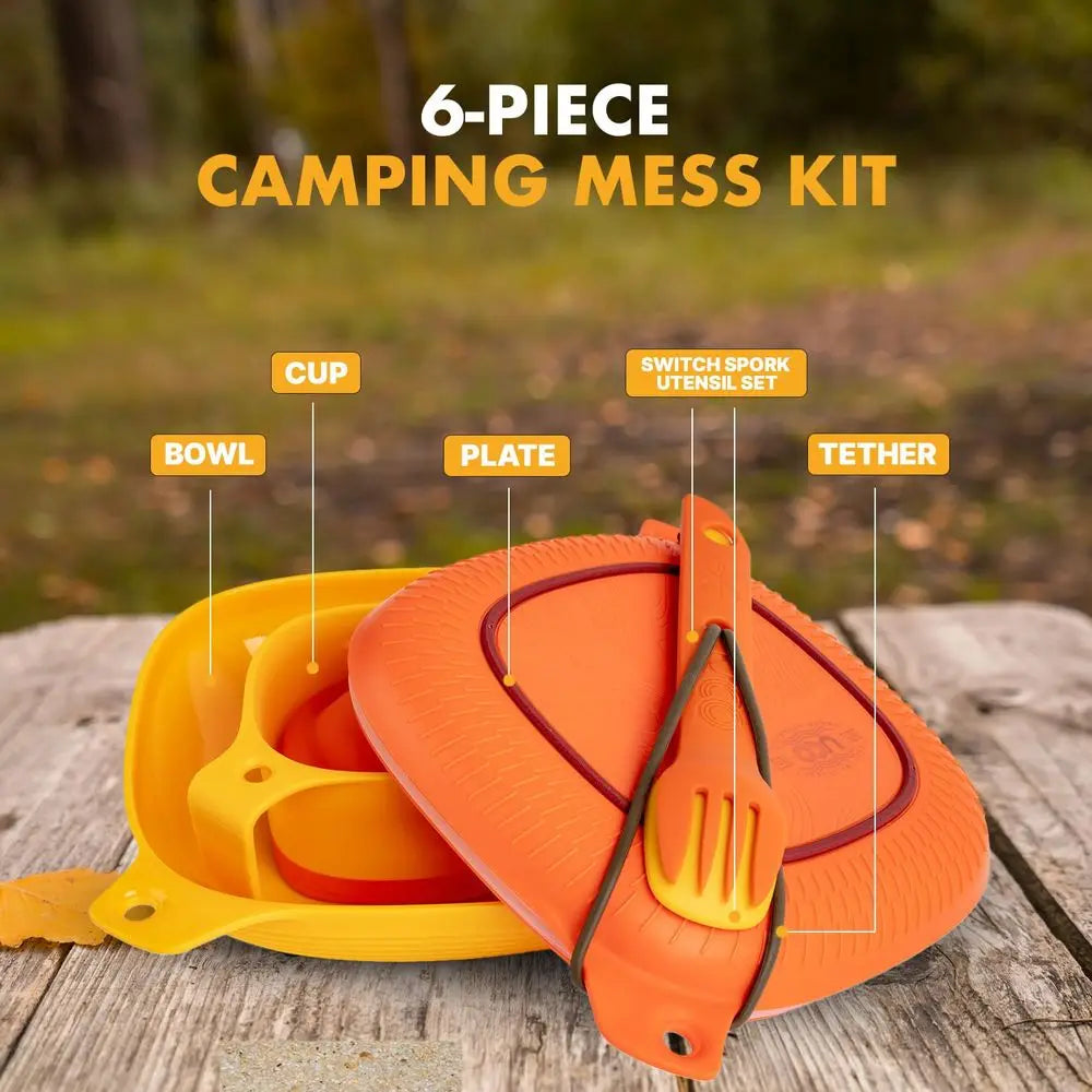 6Piece Camping Mess Kit