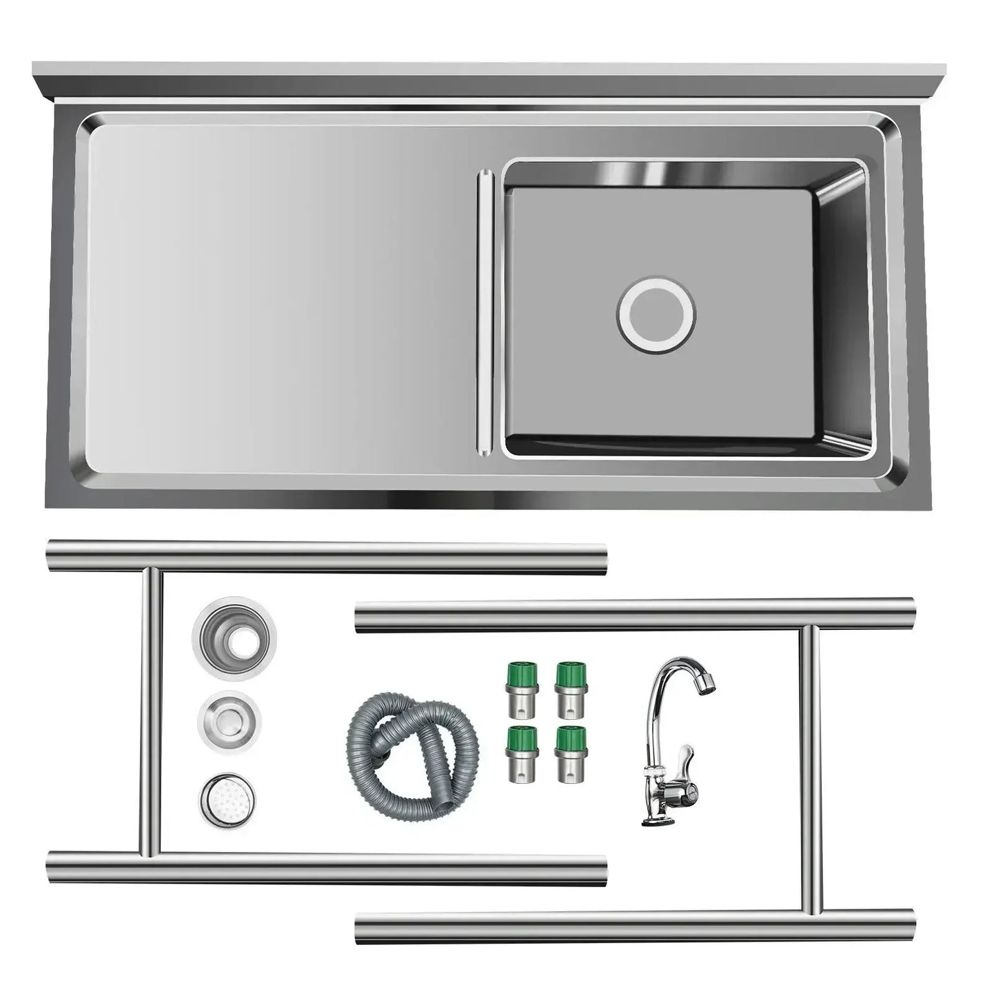 Sink Food Prep Stainless Steel