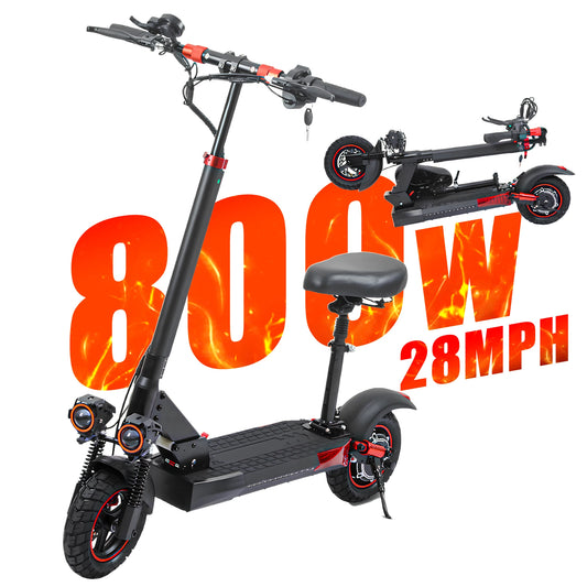 800W Folding Electric Scooter With Seat